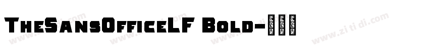 TheSansOfficeLF Bold字体转换